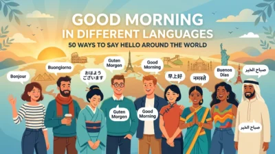 Good Morning in Different Languages