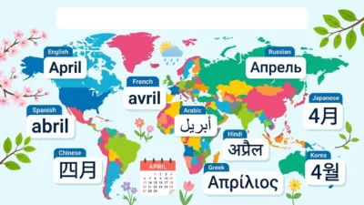 April in Different Languages