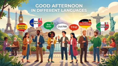 Good Afternoon in Different Languages