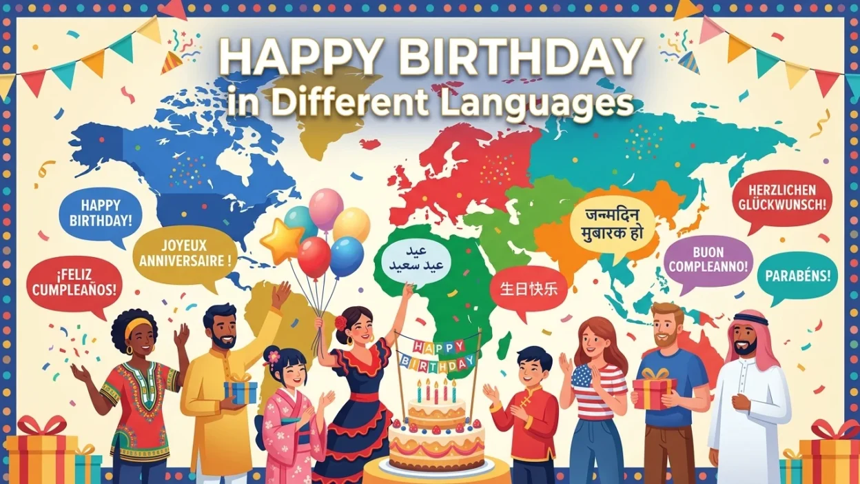 Happy Birthday in Different Languages
